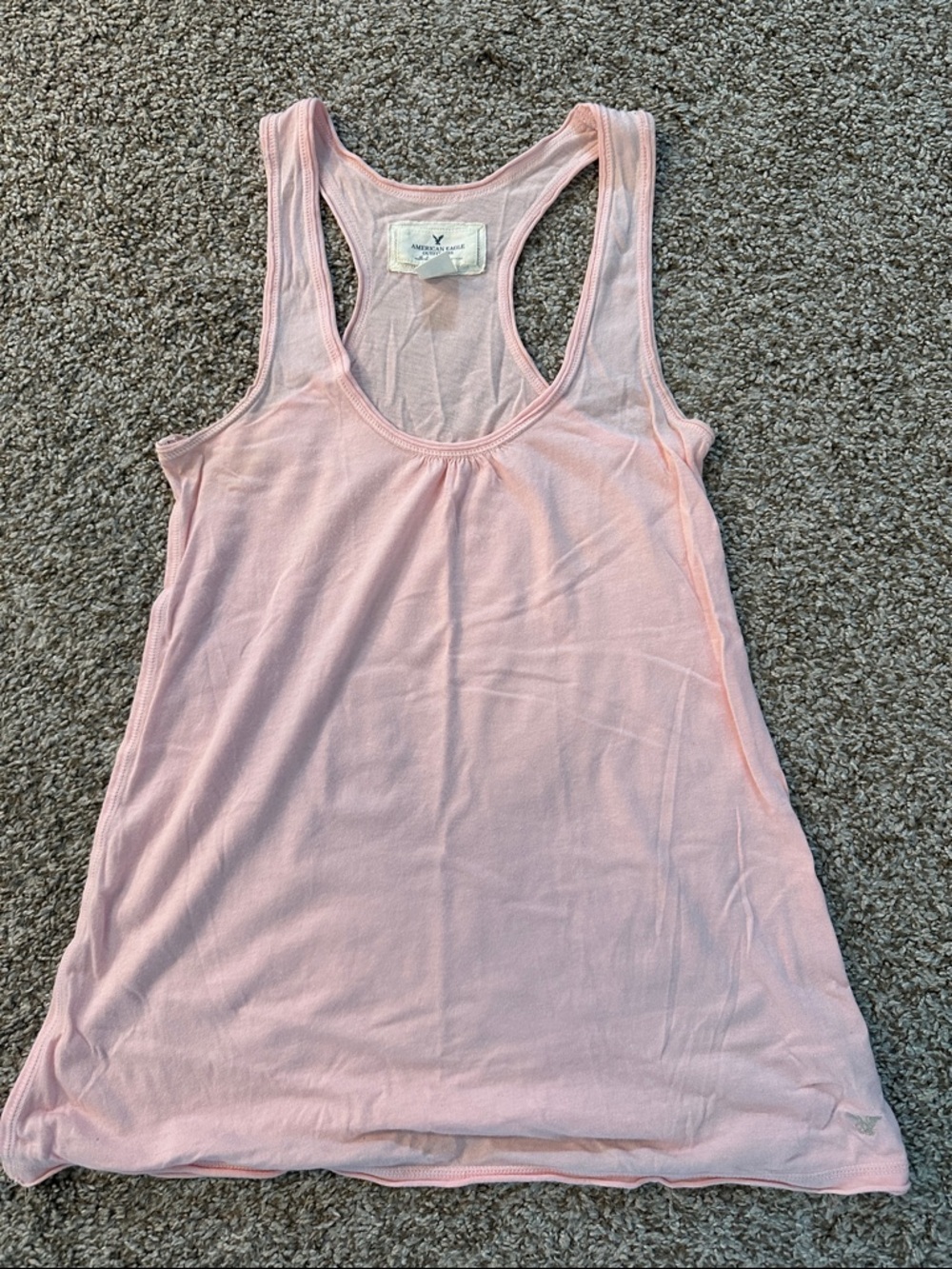 American Eagle Light Pink Women's Racerback Tank Top